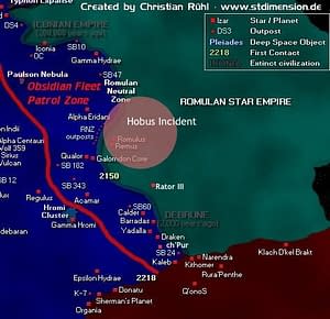 fleet romulans obsidian romulan database cartography 2393 stellar irw observed locations official please map visit